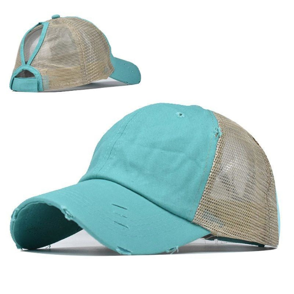 Ponytail Cap with Full Color Print