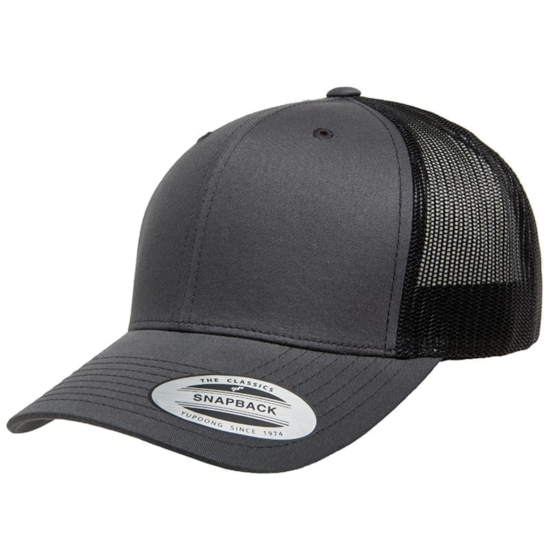 12 Yupoong Snapback with Leather Patch