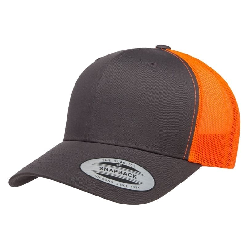 12 Yupoong Snapback with Leather Patch