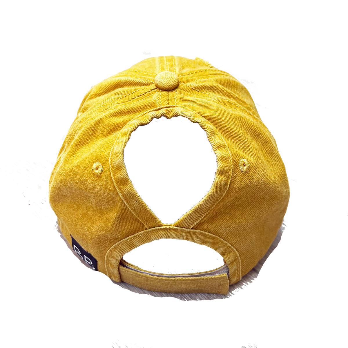 Ponytail Cap with Leather Patch